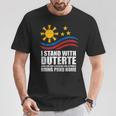 Itand With Duterte フィリピン フィリピン 強い 帰省 Tシャツ 面白い贈り物