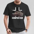 Jagdpanther ハンティング パンサー ドイツ戦車 デストロイヤー Tシャツ 面白い贈り物