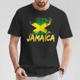 Jamaica Retro Vintage Watercolors Sport Jamaican Flag T-Shirt Personalized Gifts