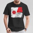 Japanese Flag Indonesiaインドネシアの遺産 インドネシアのルーツ 日本の国旗 インドネシアの国旗 Tシャツ 面白い贈り物