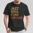 Jazzoul ファンク ヒップホップ アフリカ系アメリカ人のプライド音楽愛好家 Tシャツ 面白い贈り物