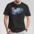 Jdm Car-Spec Kv2 シルバー Bnr34 レース Tシャツ 面白い贈り物