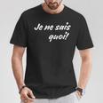 Je Neais Quoi おもしろフランス語引用句 フランス好き。 Tシャツ 面白い贈り物