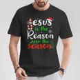 Jesus Is The Reason For Theeason クリスマス 神の信仰 Tシャツ 面白い贈り物