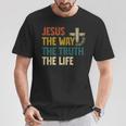 Jesus The Way The Truth The Life クリスチャン 信者 キリスト Tシャツ 面白い贈り物