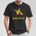 Jousting Joust Do It 中世の騎士tシャツ Tシャツ 面白い贈り物