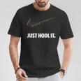 Just Hodl It、クリプトシャツ、暗号通貨、ビットコイン、ドッジ Tシャツ 面白い贈り物