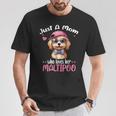 Just Mom Who Loves Her Maltipooママ Tシャツ 面白い贈り物
