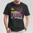 I Just Wanna Dance Lovers ファニーダンシングファン レトロダンサー Tシャツ 面白い贈り物