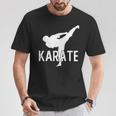 Karate Kick 空手キック松濤館、剛柔和道上地糸東極真流 Tシャツ 面白い贈り物