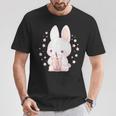 Kawaii Rabbit Drink バブルティー ウサギ ボバ Tシャツ 面白い贈り物