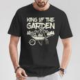 King Of The Garden Cool Giardinaggio Giardiniere Nonno Papà Uomini Maglietta Regalos divertidos