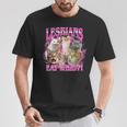 Lesbians Eat What Cat Meme Gay Pride Lgbtq T-Shirt Unique Gifts