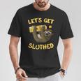 Let's Getlothed テキーラ-面白い飲酒ナマケモノ Tシャツ 面白い贈り物