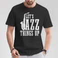 Let's Jazz Things Up 面白いサックス音楽サックスギフト Tシャツ 面白い贈り物