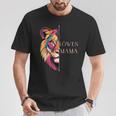 With Lion Mum Mother Colourful Motif For Mother's Day Or Birthdays S T-Shirt Lustige Geschenke