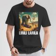 Lirili Larila イタリアのブレインロットミーム Tシャツ 面白い贈り物