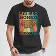 Livello Nonnobloccato Gamer Gaming Nerd Festa Del Papà Maglietta Regalos divertidos