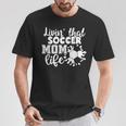Livin' Thatoccer Mom Life ファニースポーツ 母の日 Tシャツ 面白い贈り物