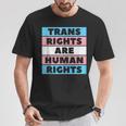 Los Derechos Transon Derechos Humanos Protegen El Orgullo De La Bandera Trans In Mangas Camiseta unisex Regalos divertidos