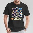 I Love 2D Girls ファニーメイド アニメ マンガ Manwha Waifu Otaku Tシャツ 面白い贈り物