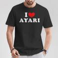 I Love Ayari 私は愛する Ayari Tシャツ 面白い贈り物
