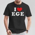 I Love Ege 私は愛する Ege Tシャツ 面白い贈り物