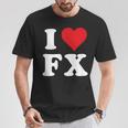 I Love Fx イニシャル I Heart FX 名前 F X Tシャツ 面白い贈り物