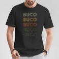 Love Heart Buco グランジ ビンテージスタイル ブラック Buco Tシャツ 面白い贈り物