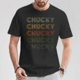 Love Heart Chucky グランジ ビンテージスタイル ブラック チャッキー Tシャツ 面白い贈り物