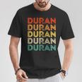 Love Heart Duran ヴィンテージスタイル ブラック デュラン Tシャツ 面白い贈り物