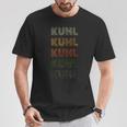 Love Heart Kuhl グランジ ビンテージスタイル ブラック Kuhl Tシャツ 面白い贈り物