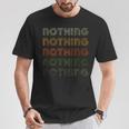 Love Heart Nothing グランジ ビンテージスタイル ブラック Nothing Tシャツ 面白い贈り物