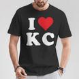 I Love Kc Initials I Heart KC First Last Name K C Tシャツ 面白い贈り物