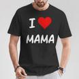 I Love Mama Children Love Heart ベビーチャイルドギフト お母さん Tシャツ 面白い贈り物