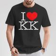 I Love ハート Kk Tシャツ 面白い贈り物