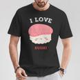 I Loveushi I Loveushi Japan Food 巻にぎり魚 Tシャツ 面白い贈り物