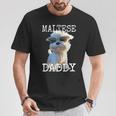 Maltese Daddyマルチーズ お父さん 犬 お父さん 父の日 お父さん スウィート・マルチーズ Tシャツ 面白い贈り物
