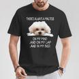 Maltese Dog Is On My Mind 面白い子犬オーナーデザイン Tシャツ 面白い贈り物