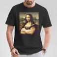 Mona Lisa Bodybuilding Mona Lisa Muscle Gym Workout Tシャツ 面白い贈り物