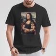 Mona Lisa 上腕二頭筋 ボディービル ジム ワークアウト 面白い モナリザ Tシャツ 面白い贈り物