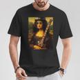 Monalisa Guitarist By Rock N Roll Tシャツ 面白い贈り物