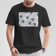 Monotone Aperiodic モノタイルカラー グレータイルパターン Tシャツ 面白い贈り物