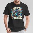 Monster Truck Retro Colorido Camiones Amante Niño Adolescente Adulto Camiseta unisex Regalos divertidos