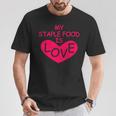 Mytaple Food Is Love Tシャツ 面白い贈り物
