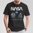 Nasa アポロ アルテミス ミッション ワーム バッジ ロゴ Tシャツ 面白い贈り物