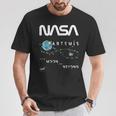 Nasa アルテミスミッション探査記章ワームロゴ Tシャツ 面白い贈り物