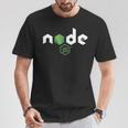 NodeJs ポケットtシャツ Javascript開発者向け Tシャツ 面白い贈り物