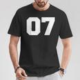 Number 07Ports Jersey Player 07 7 Fan Front Printarsity Tシャツ 面白い贈り物