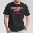 Number One Girl Tシャツ 面白い贈り物